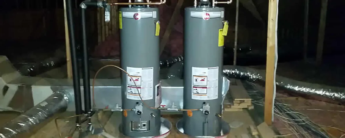 Tankless water heater installation for home hot water in Burlington, MA